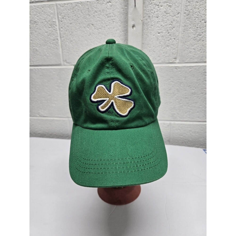 Notre Dame Fighting Irish Hat Cap Strap Back Green Gold Dad Baseball Adjustable*